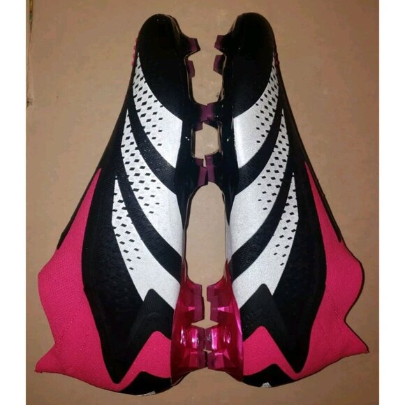 Adidas Predator Accuracy+ FG Black/Pink Soccer Cleats GW4557 Men’s Size 12.5 New